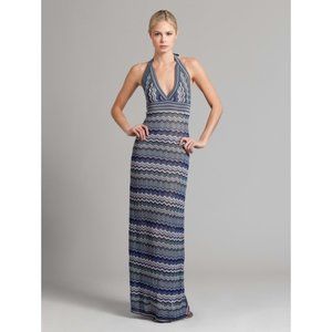 New Guess Marciano Morí zig zag long maxi crochet dress S
